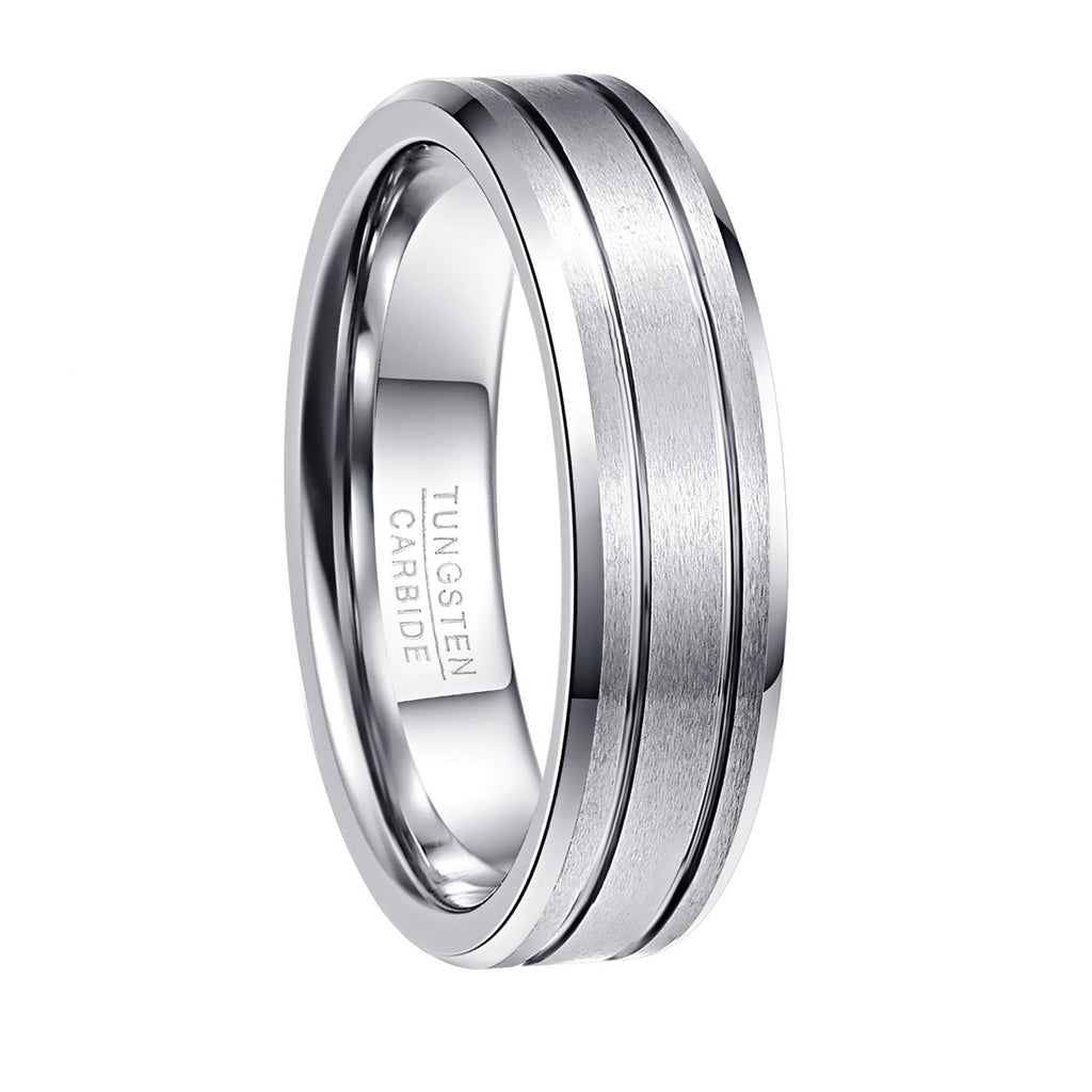 6mm Width Men Women Tungsten Ring