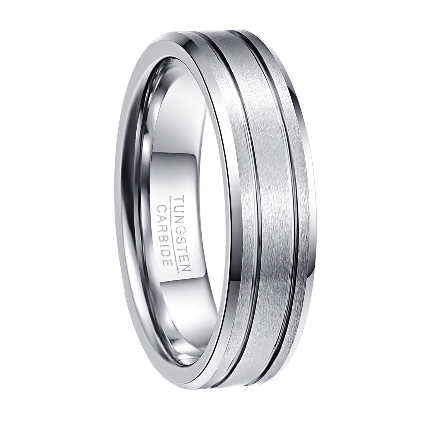 6mm Width Men Women Tungsten Ring