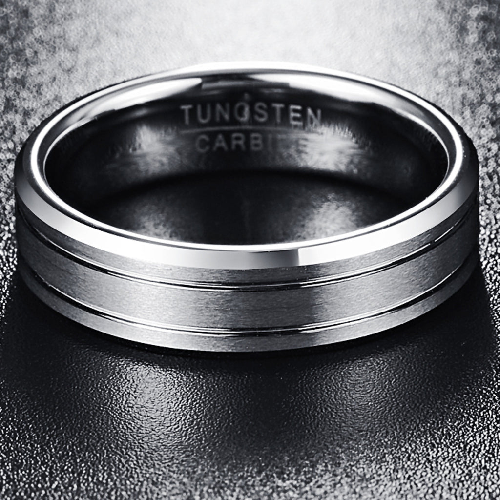 6mm Width Men Women Tungsten Ring