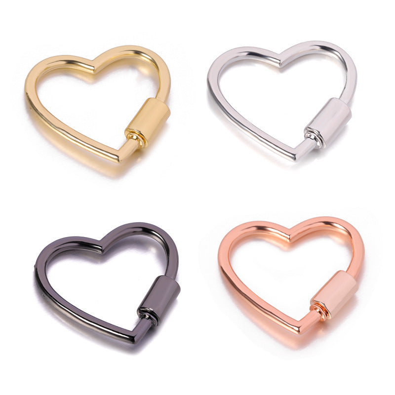 Alloy Decorative Heart-shaped Connection Buckle Accessories