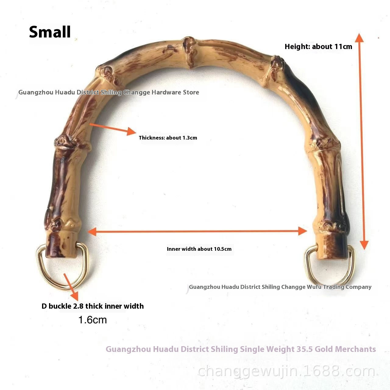 Bamboo Handle Luggage Accessories Plastic Snap Hoy