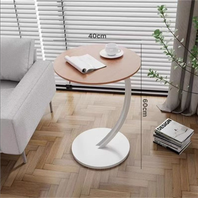 Round Small Coffee Table Living Room Sofa Side Table Bedroom Bedside Table Bedside Table Small Table Movable Coffee Table