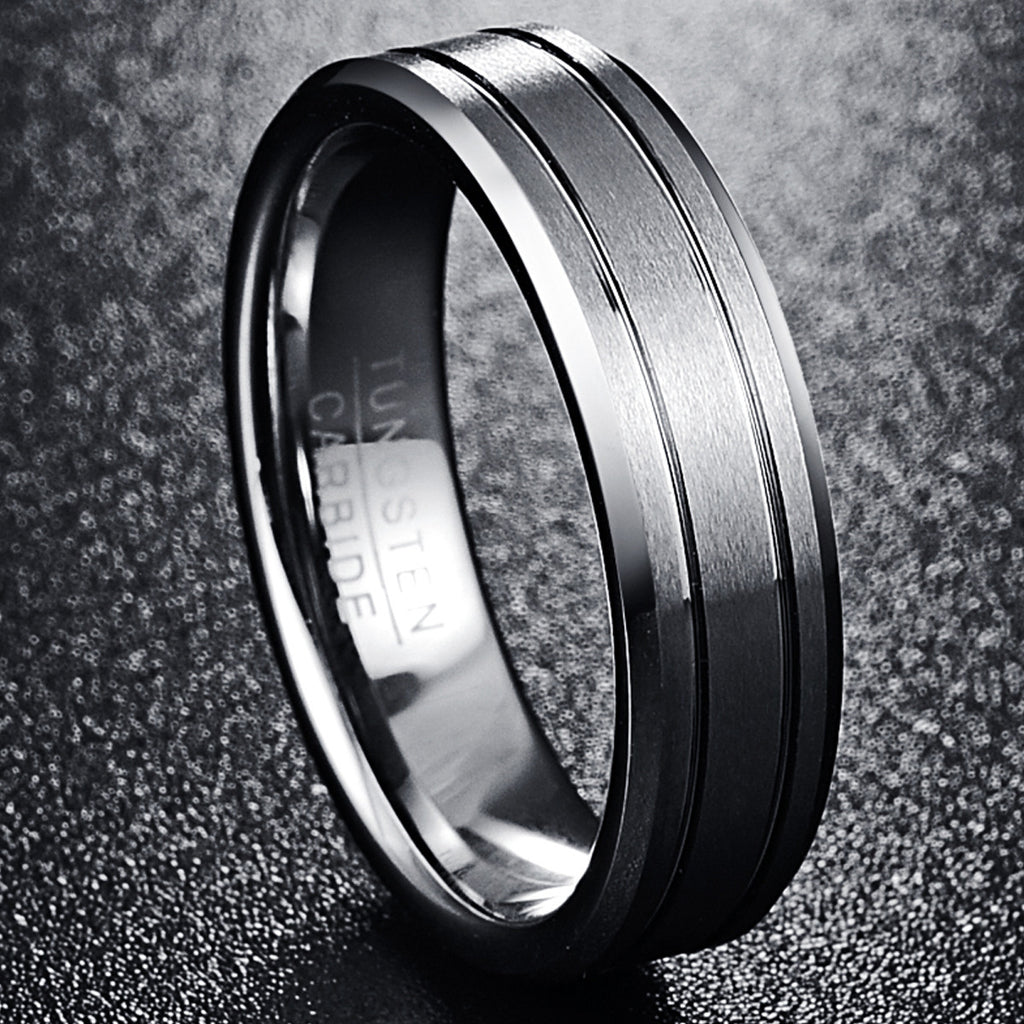 6mm Width Men Women Tungsten Ring
